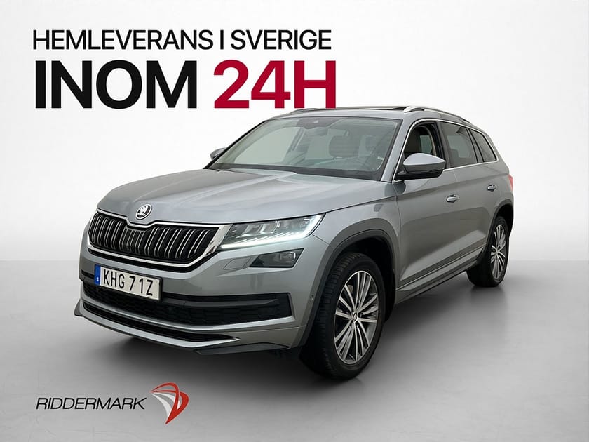 Bild 1 av Škoda Kodiaq Skoda 2.0 TSI 4x4 L&K Pano Drag Canton 360° Skinn