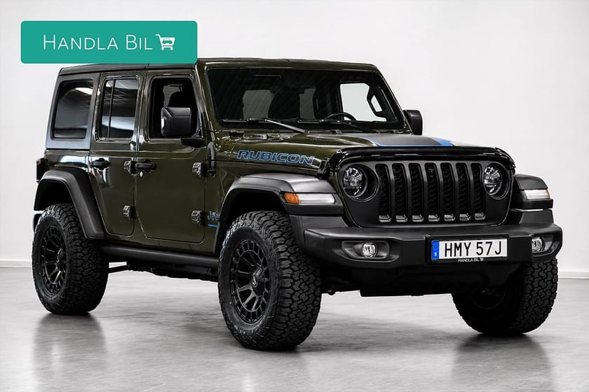 Bild 4 av Jeep Wrangler Unlimited 4xe Rubicon Diff 4x4 Alpine Skinn Drag 380hk