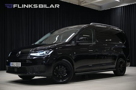 Volkswagen Caddy Cargo Maxi DSG 122HK BlackEdition|Nedlackad|Leasbar|Inredd|SeUtr!