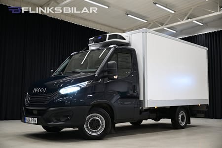 Iveco Daily 35-140 Chassi Cab 136HK Automat|Kylbil|Nattkyla|Bakgavellyft|Lågmil|SeUtr