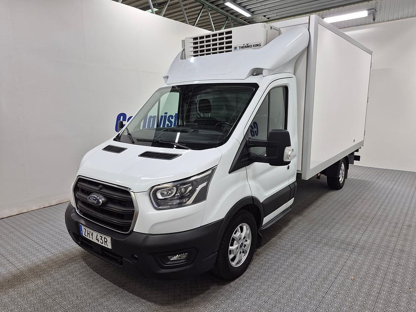 Bild 1 av Ford Transit 350 Chassi Cab PÅBYGGT SKÅP MED LIFT OCH KYLA TDCI 130HK Aut