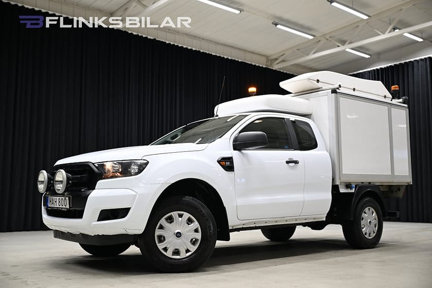 Bild 3 av Ford Ranger SuperCab 2.2 TDCi 4x4 160HK Servicebil|Kåpa|Inredd|Uppvärmt-skåp