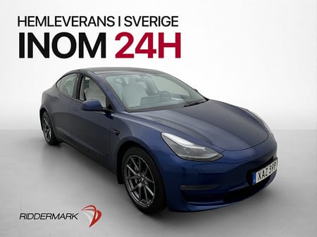 Tesla Model 3 Long Range AWD Ljus Interiör Dragkrok Sv-Såld