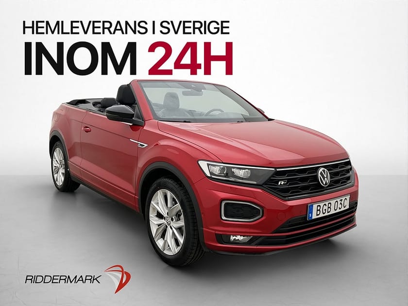 Bild 1 av Volkswagen T-Roc Cabriolet 150hk R-Line Kamera CarPlay Navi