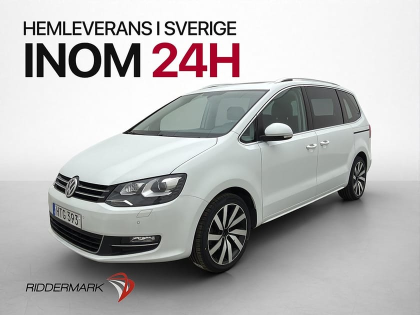 Bild 1 av Volkswagen Sharan 6-sätes 2.0 4M 184hk Pano 6-Sits Kamera Skinn Drag