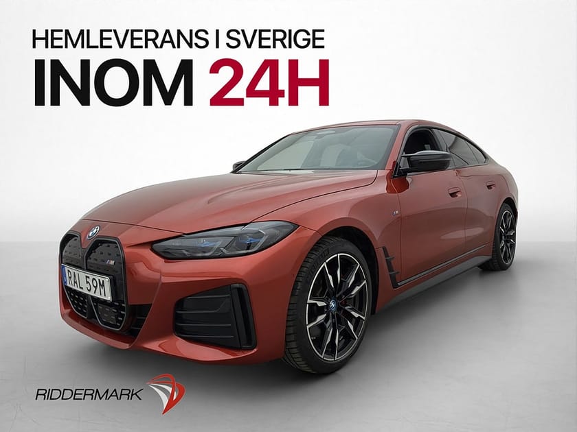 Bild 3 av BMW i4 M50 xDrive Gran Coupé M Sport Taklucka H/K HUD Skinn Laser MOMS