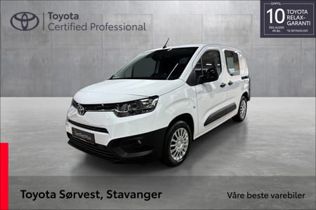 Toyota ProAce City Kort L1 1.5 Diesel 100 Manuell 6 gir Comf.Fleet Colour