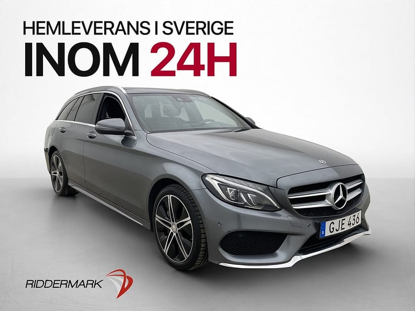 Bild 1 av Mercedes-Benz C 220 T d AMG Line Pano Burmester Drag Kamera