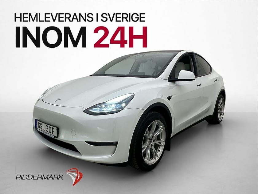 Bild 1 av Tesla Model Y Long Range AWD Ljus interiör Drag Värmepump