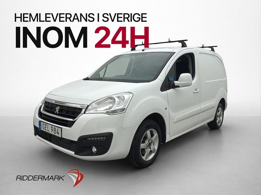 Bild 3 av Peugeot Partner Van Utökad Last 1.6 99hk PDC A/C Takräcke 3-Sits Farthållare