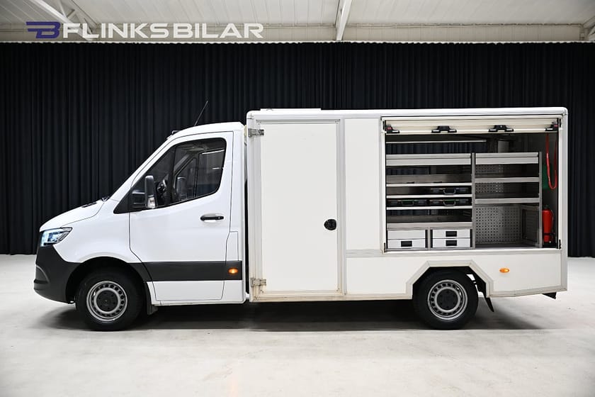 Bild 3 av Mercedes-Benz Sprinter 316 CDI Chassi Servicebil|Påbyggnad|Inredd|Värmeiskåpet|SeUtr!