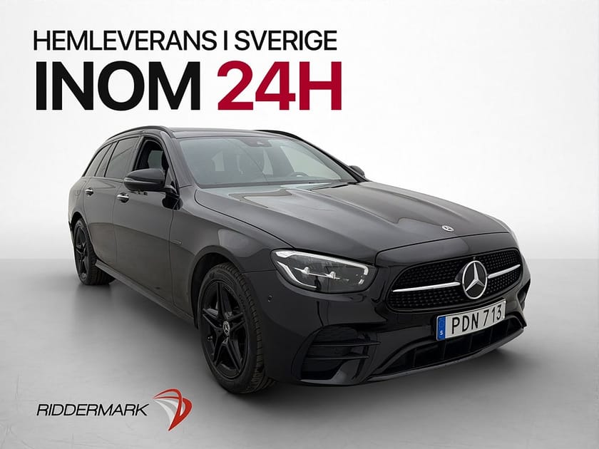 Bild 1 av Mercedes-Benz E 300 T de 4MATIC 4M 306hk AMG Night Pano Burmester