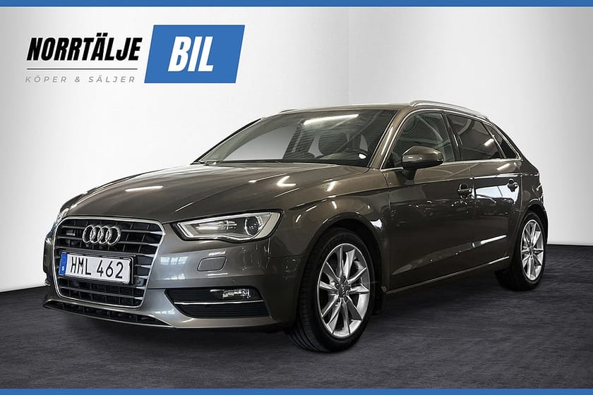 Bild 1 av Audi A3 Sportback 2.0 TDI 184 HK S TRONIC QUATTRO D-VÄRM PDC NYSERVAD