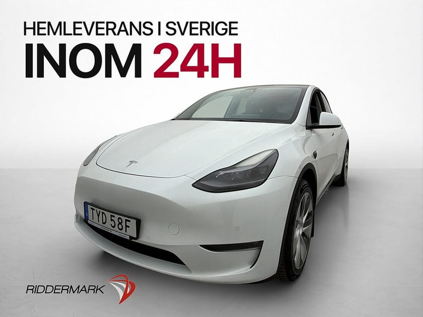 Bild 1 av Tesla Model Y Long Range AWD Värmepump Dragkrok En-Brukare