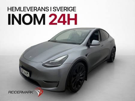 Tesla Model Y Performance 534hk Pano Värmepump Kamera Läder