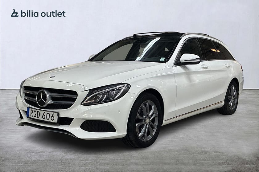 Bild 1 av Mercedes-Benz C 200 T d red Avantgarde 136hk Panorama Navi Drag Burmester
