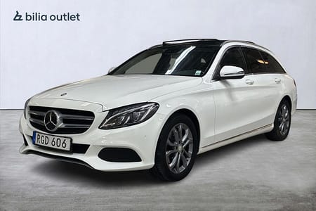 Mercedes-Benz C 200 T d red Avantgarde 136hk Panorama Navi Drag Burmester