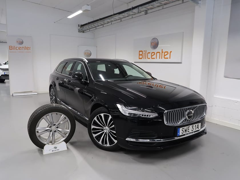Bild 1 av Volvo V90 Recharge T6 AWD V-Däck ingår Skinn-Drag-Kamera-BLIS-Els