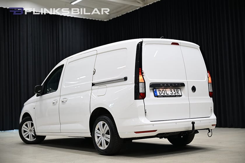 Bild 4 av Volkswagen Caddy Cargo Maxi DSG 122HK Nedlackad|LED|Dubbeldörr|Inredd|Leasbar|SeUtr