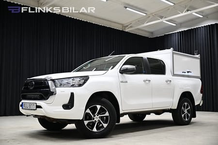Toyota Hilux Dubbelhytt 2.4 AWD 150HK Automat|Kåpa|Släde|Drag|Värmare|Leasbar