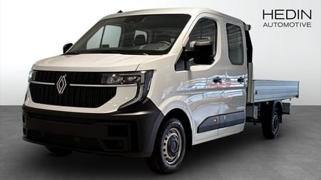 Renault Master Chassi Cab Platform L3 DUBBELHYTT 7 SITS 170hk AUTO FLAK