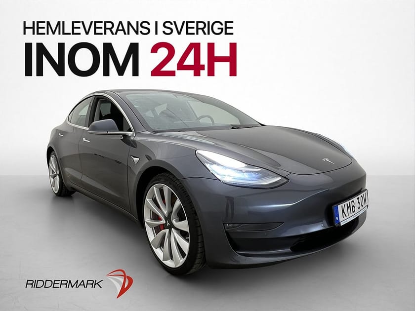 Bild 4 av Tesla Model 3 Performance Pano Kamera Navi Skinn Svensksåld