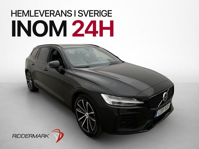 Bild 1 av Volvo V60 T6 AWD Plus Dark Drag Värmare Kamera Navi Skinn