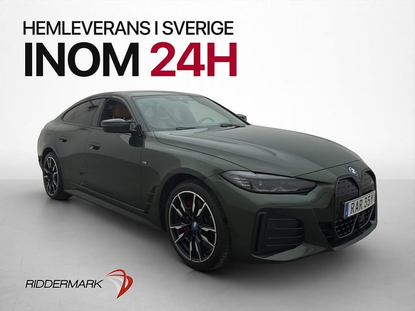 Bild 1 av BMW i4 M50 xDrive Gran Coupé M Sport H/K Skinn Kamera CarPlay Navi MOMS