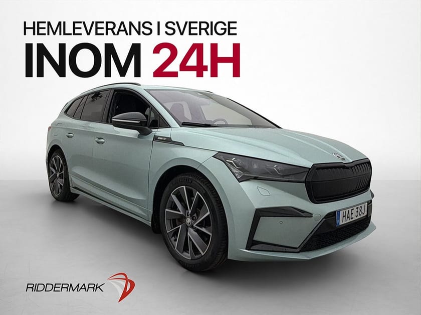 Bild 1 av Škoda Enyaq iV 80 Skoda Halvskinn Drag Värmare 360° Navi Adap-fart