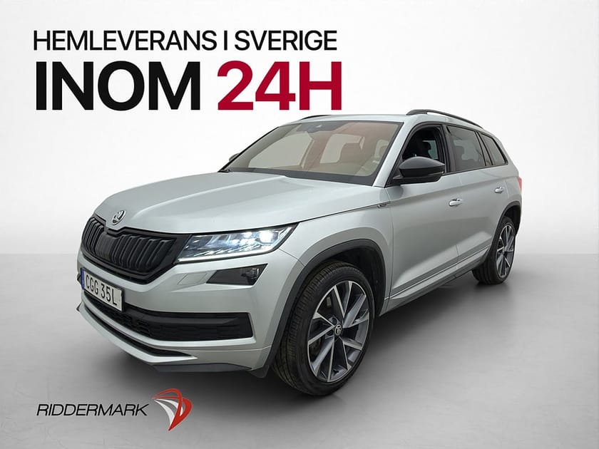 Bild 3 av Škoda Kodiaq 7-Seater Skoda 4x4 190hk Sportline 7-Sits 360° Cockpit Drag