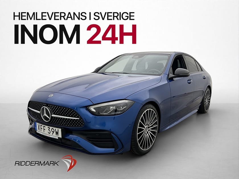 Bild 3 av Mercedes-Benz C 200 4MATIC C200 204hk 4M AMG Värmare Pano Burmester Drag