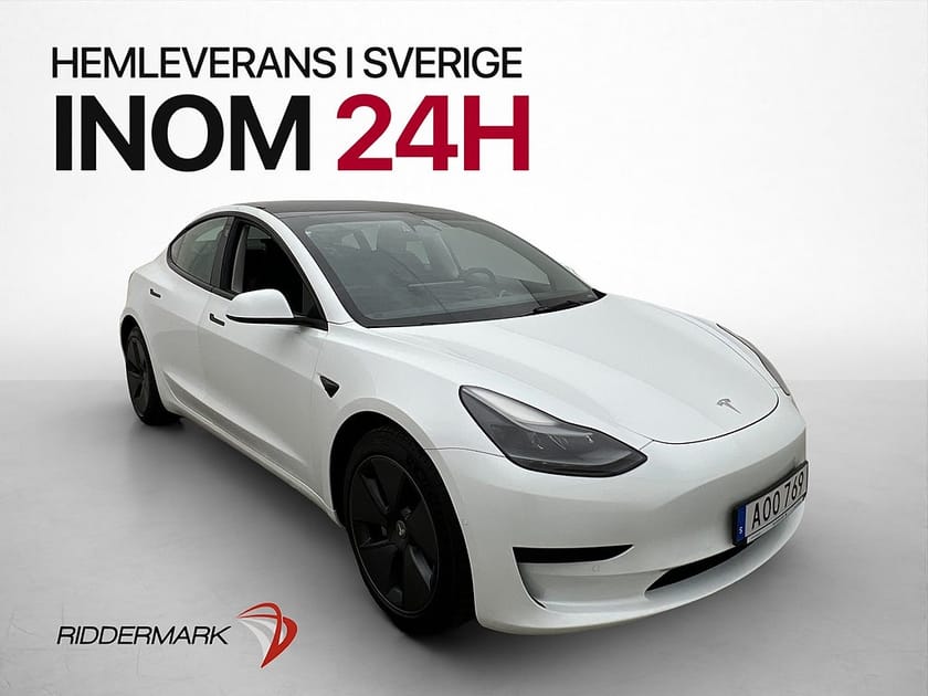 Bild 1 av Tesla Model 3 Standard Range Plus Värmare Panorama Dragkrok