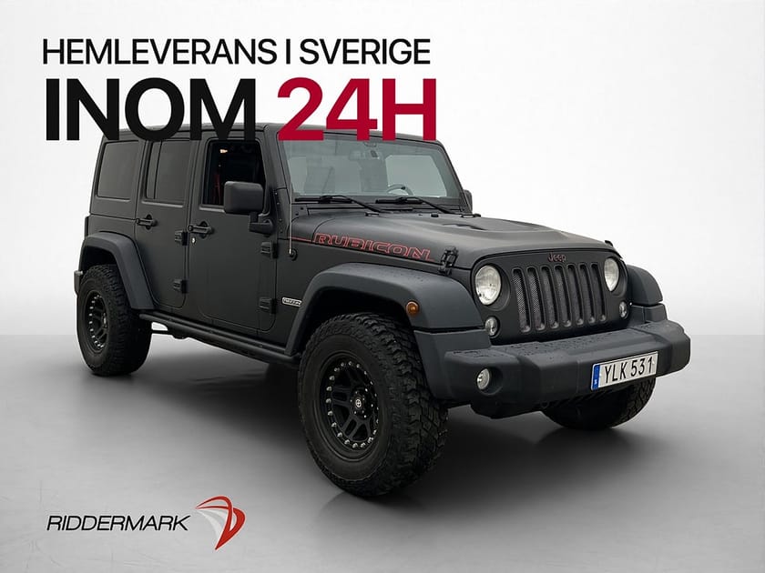 Bild 1 av Jeep Wrangler Unlimited 3.6 V6 4WD 284hk Rubicon Skinn Drag
