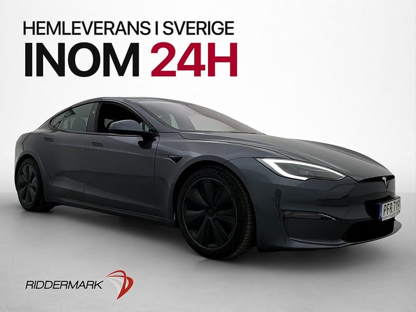 Bild 1 av Tesla Model S Long Range Luftfjädring Yoke Autopilot MOMS