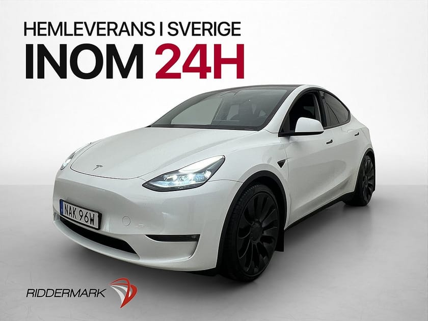 Bild 3 av Tesla Model Y Performance AWD Dragkrok Panorama Svensksåld