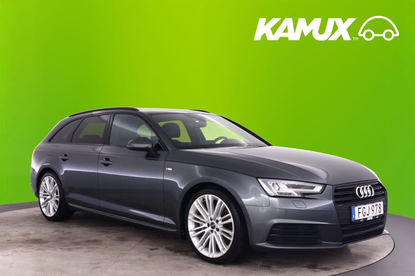 Bild 1 av Audi A4 Avant 2.0 TDI 190hk S-Line 19" Skinn Drag Svart Optik