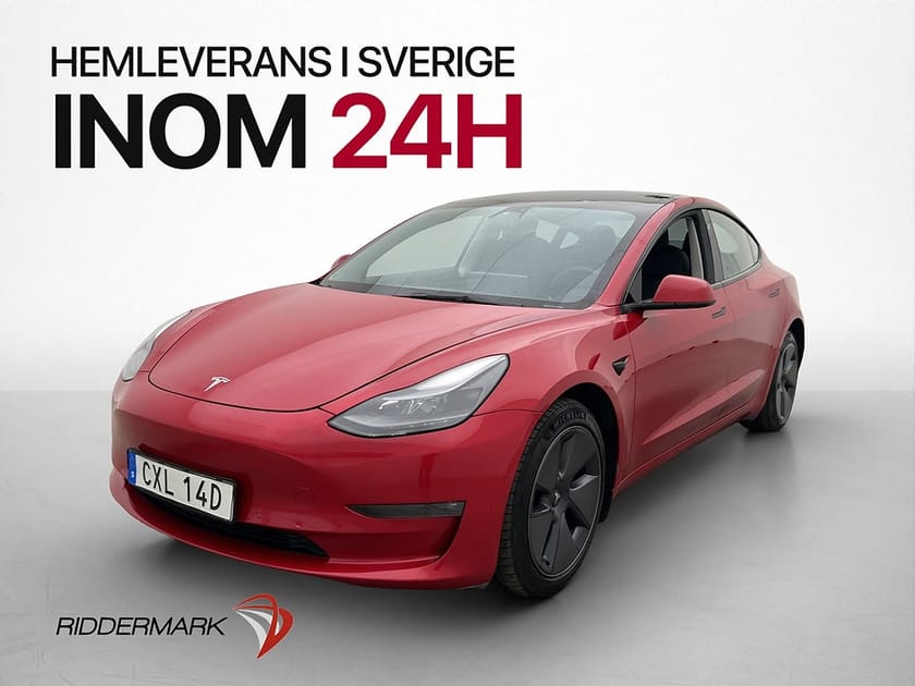Bild 1 av Tesla Model 3 Long Range AWD 498hk Pano Värmepump Drag