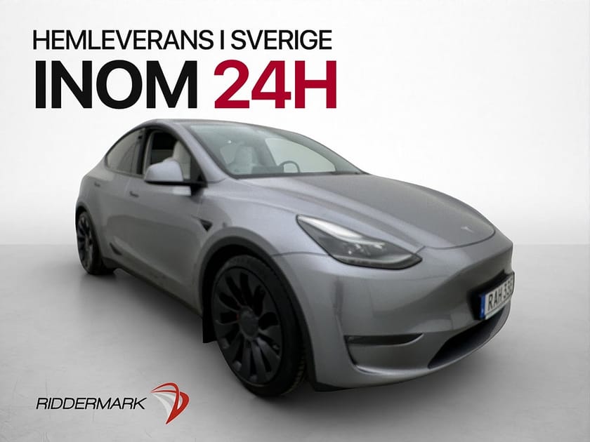 Bild 1 av Tesla Model Y Performance Dragkrok Ljus Interiör Svensksåld