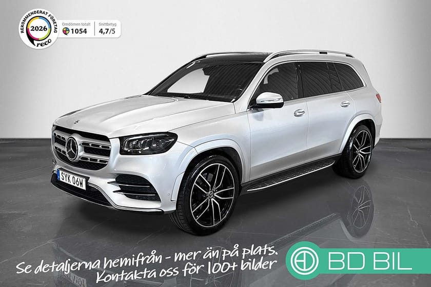 Bild 1 av Mercedes-Benz GLS 400 d 4MATIC 400d AMG Burmester Panorama 7-Sits Luftfjädring Se Spec