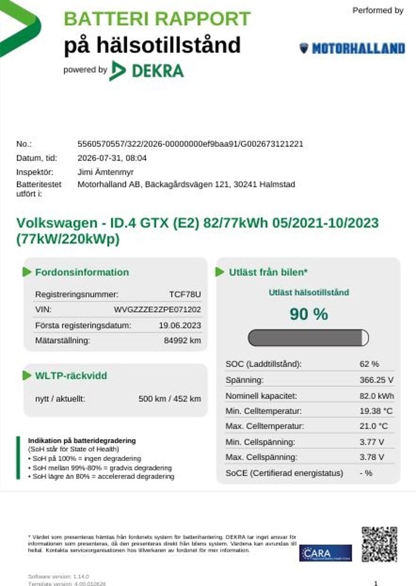 Bild 2 av Volkswagen ID.4 GTX - 93% SoH, Drag, Assistanspkt Plus, IQ.Light,