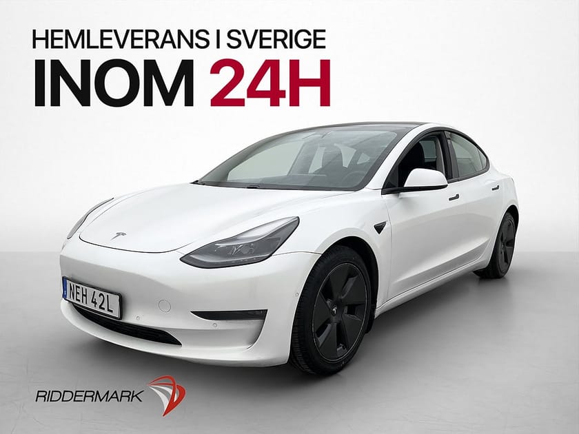 Bild 1 av Tesla Model 3 Long Range AWD 440hk Värmepump Pano AP Skinn