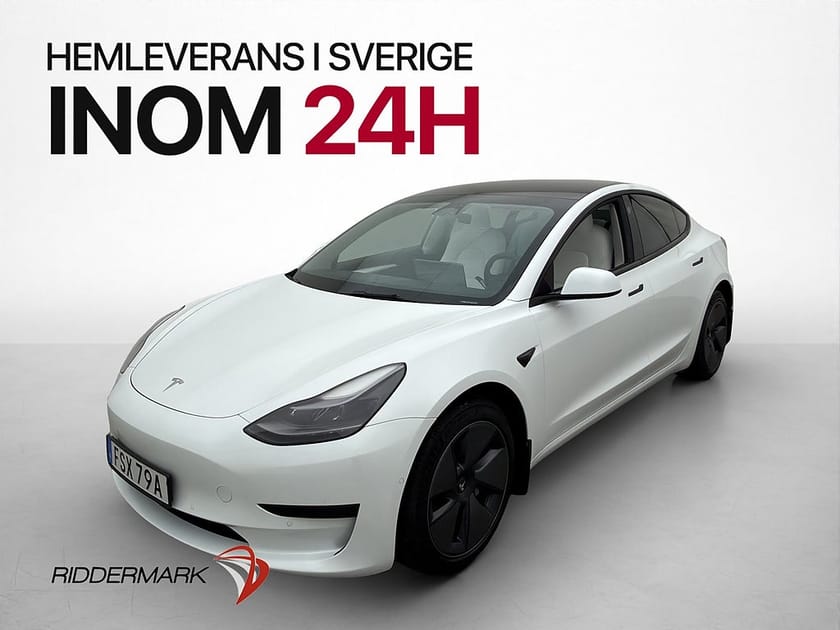 Bild 4 av Tesla Model 3 Standard Range 283hk Ljus interör Pano AP