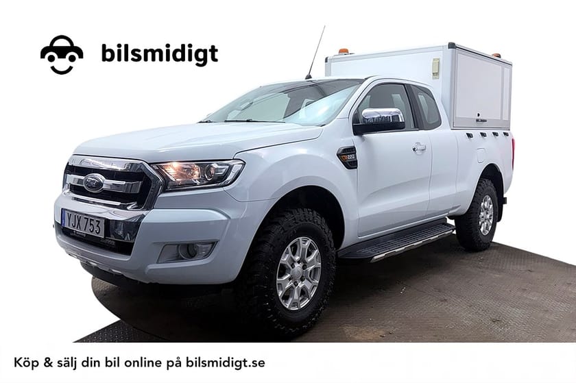 Bild 1 av Ford Ranger SuperCab 2.2 TDCi 4x4 Aut Drag Kamera Värmare 160hk