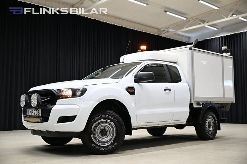 Bild 1 av Ford Ranger SuperCab 160HK Servicebil|Kåpa|Inredd|Drag|Värmare|EnÄgare|Moms