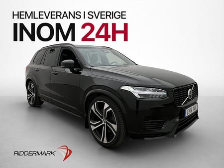Volvo XC90 7 Säten T8 456hk Ultimate Dark Luftfj Pano 7-Sits B&W 360