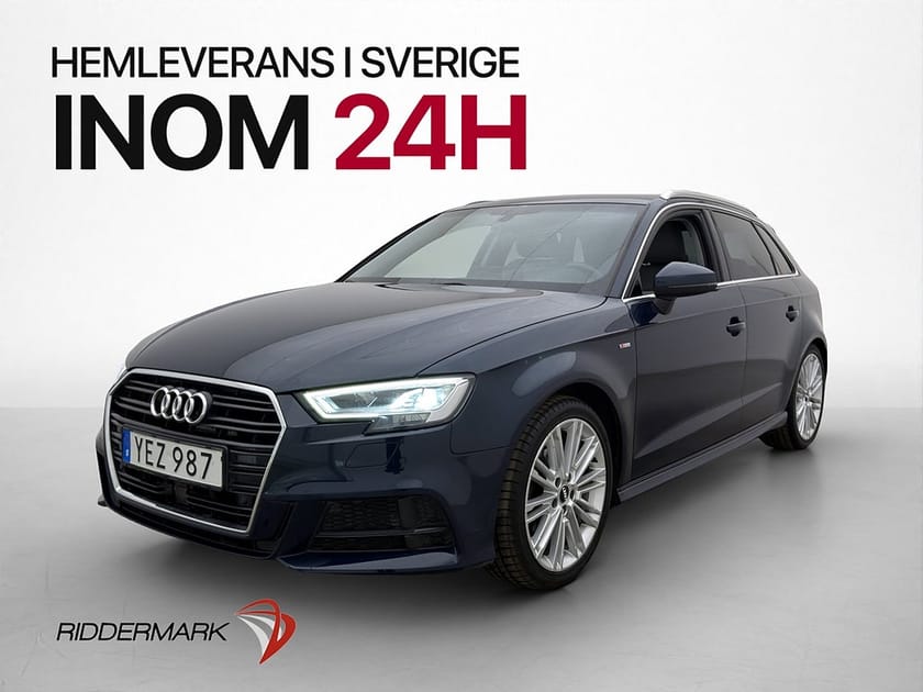 Bild 1 av Audi A3 Sportback 1.4 TFSI 150hk S Line Värmare B&O Halvskinn Cockpit