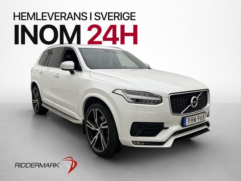 Bild 1 av Volvo XC90 D5 AWD R-Design 7-Sit Pano HUD B&W Luft Värm Drag