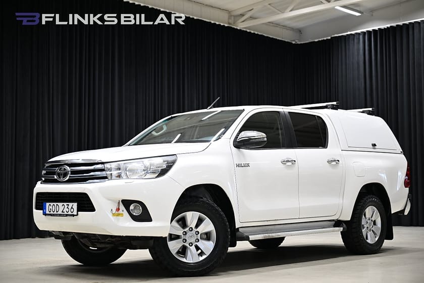 Bild 1 av Toyota Hilux Dubbelhytt 2.4 AWD 150HK Automat|Kåpa|Drag|Värmare|Släde|Leasbar