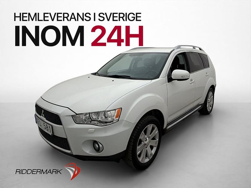 Bild 1 av Mitsubishi Outlander 2.4 MIVEC AWD 170hk 7-Sits Drag Skinn