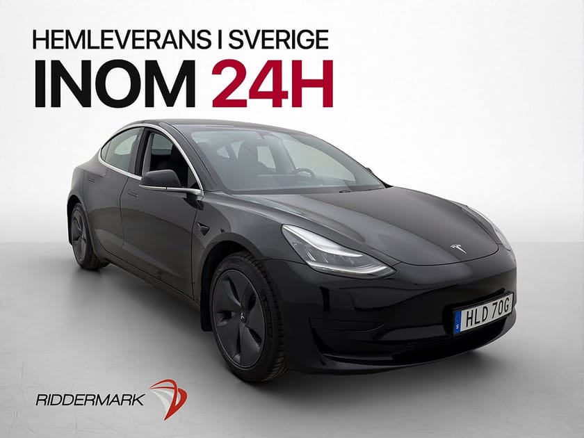 Bild 1 av Tesla Model 3 Standard Range Plus 283hk Svensksåld Autopilot